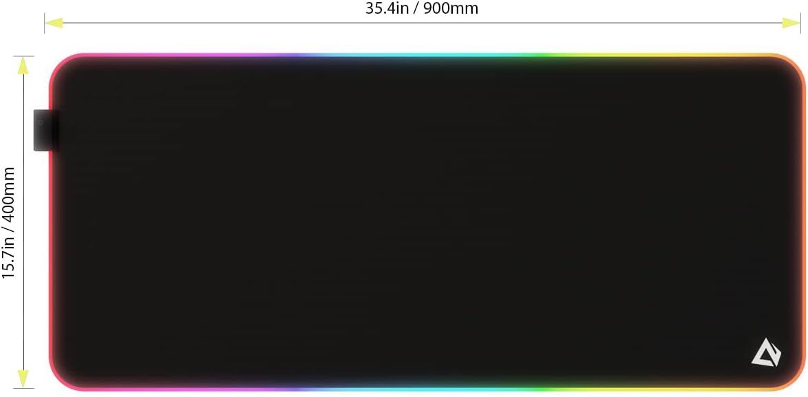 XXL RGB Gaming Mouse Pad – 11 Lighting Modes, Non-Slip Base