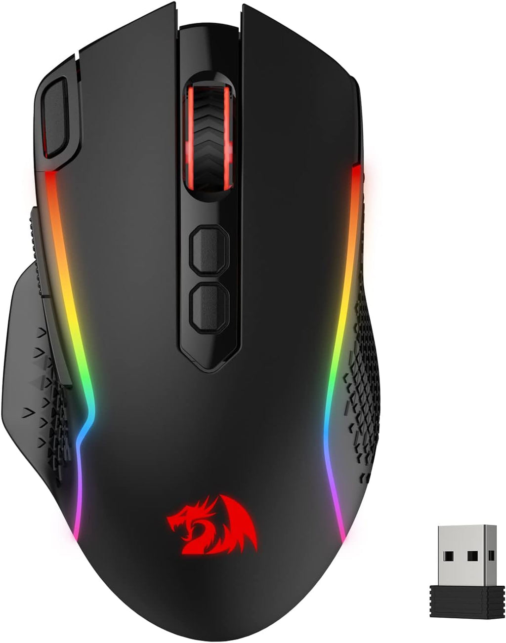 Dual-Mode Gaming Mouse – 10,000 DPI, 8 Macro Buttons, RGB