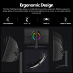 49-Inch Curved Gaming Monitor – 5120×1440 DQHD, 120Hz, 1500R, FreeSync, HDMI 2.0 & VESA Compatible