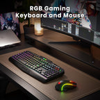Tri-Mode Wireless Gaming Keyboard & Mouse Set – RGB, 4800 DPI