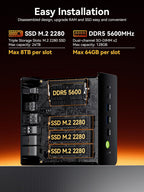 Gaming Mini PC – Ryzen 7 H 255, 32GB DDR5, 1TB SSD