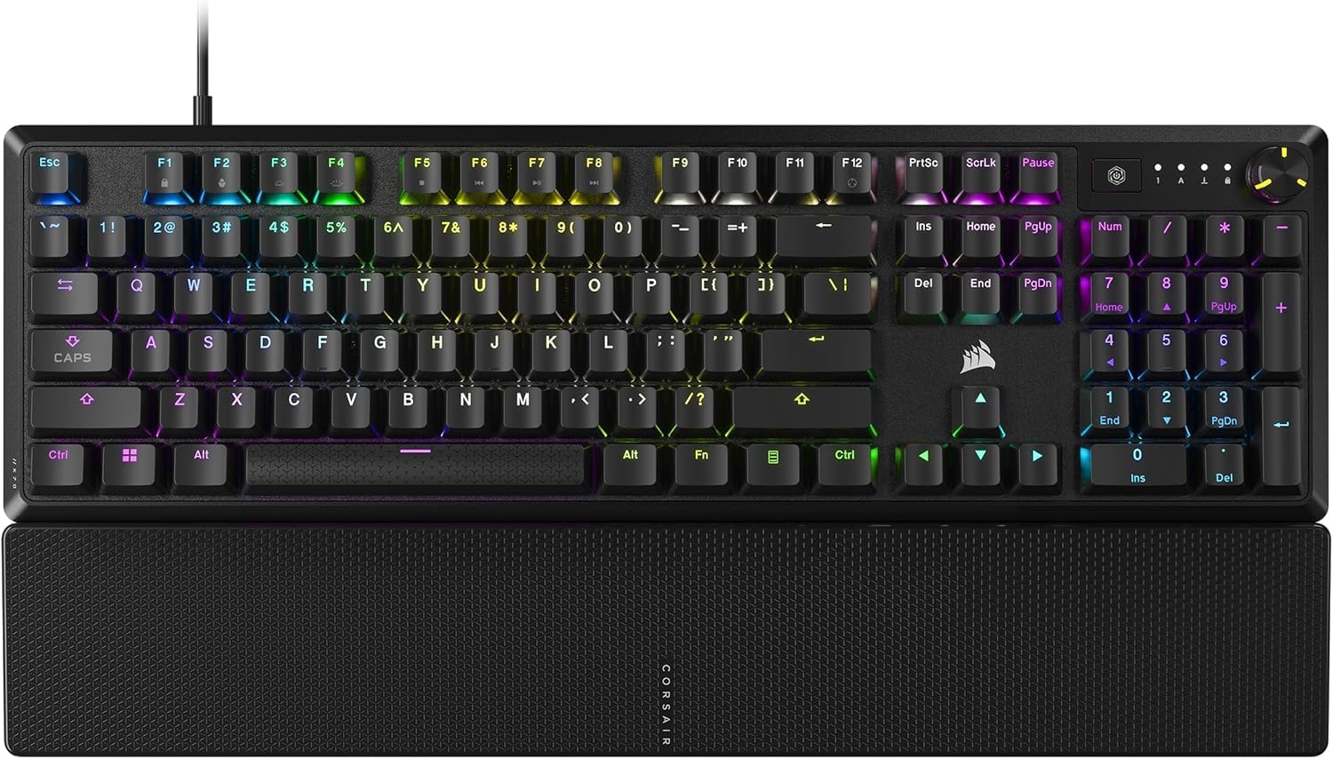 Mechanical Gaming Keyboard – RGB, Linear Switches, Wrist Rest