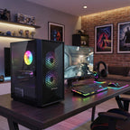 Gaming Desktop PC – Intel Core i5, RX 560 4GB, 16GB RAM, 512GB SSD, Wi-Fi 6, Bluetooth 5.0, Windows 11
