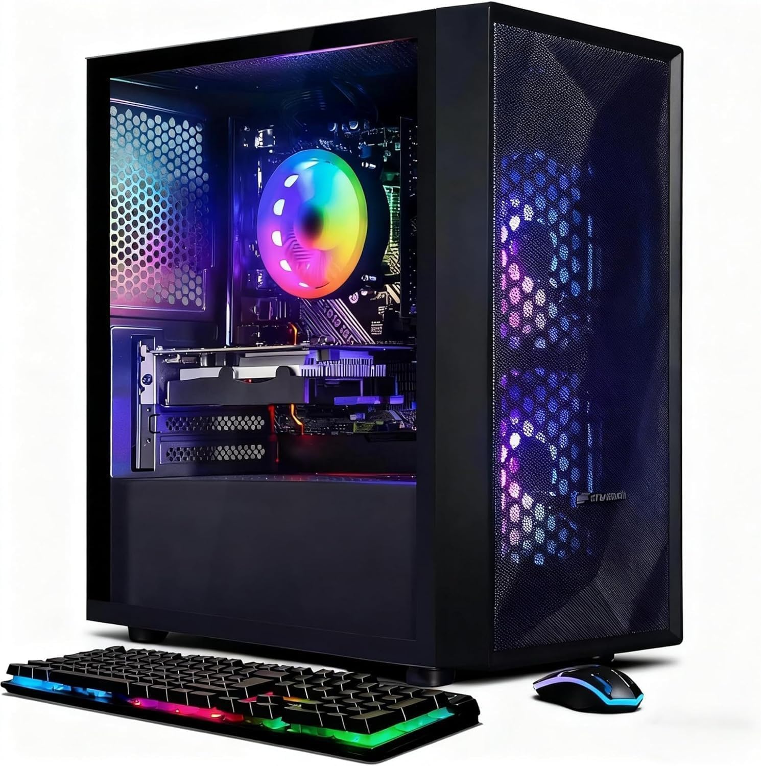 Gaming Desktop PC – Intel Core i5, RX 560 4GB, 16GB RAM, 512GB SSD, Wi-Fi 6, Bluetooth 5.0, Windows 11