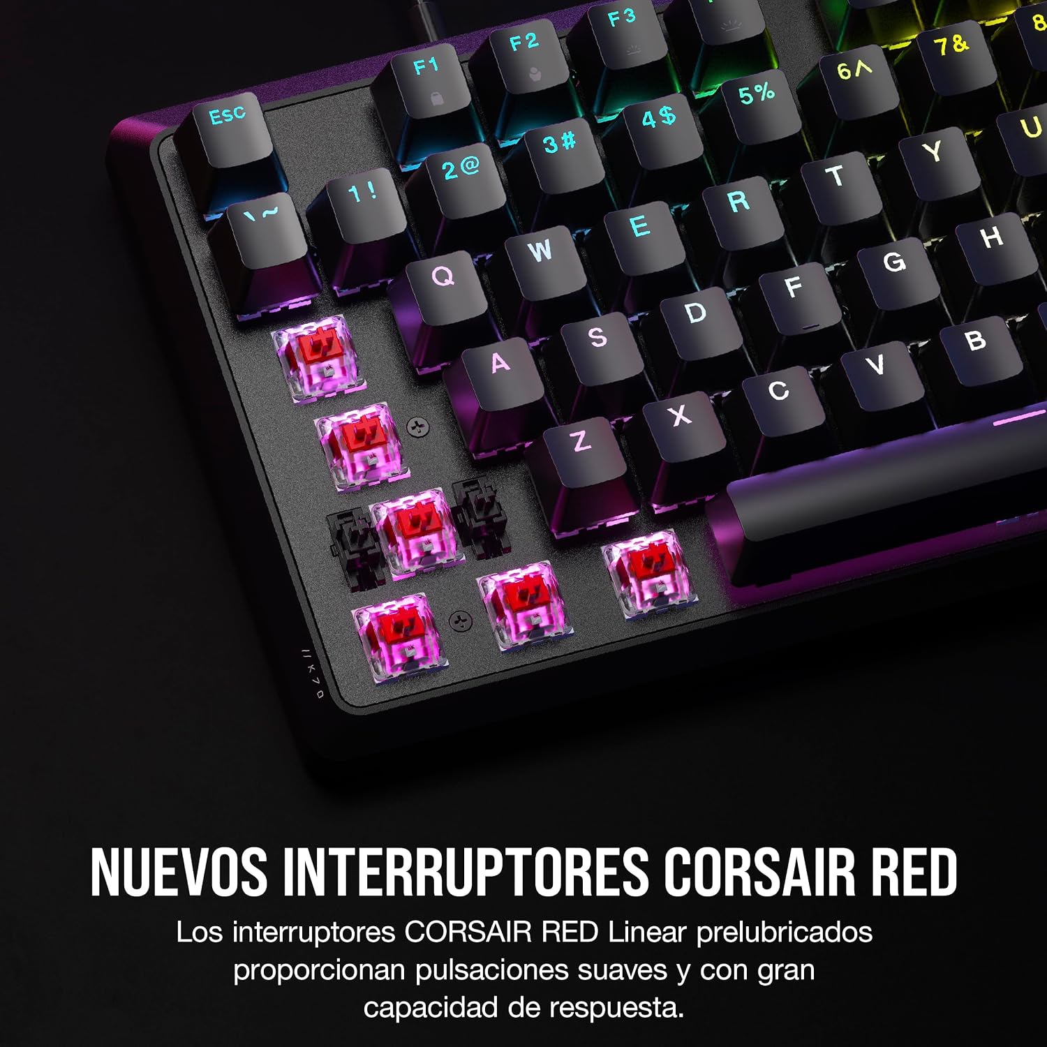 Mechanical Gaming Keyboard – RGB, Linear Switches, Wrist Rest