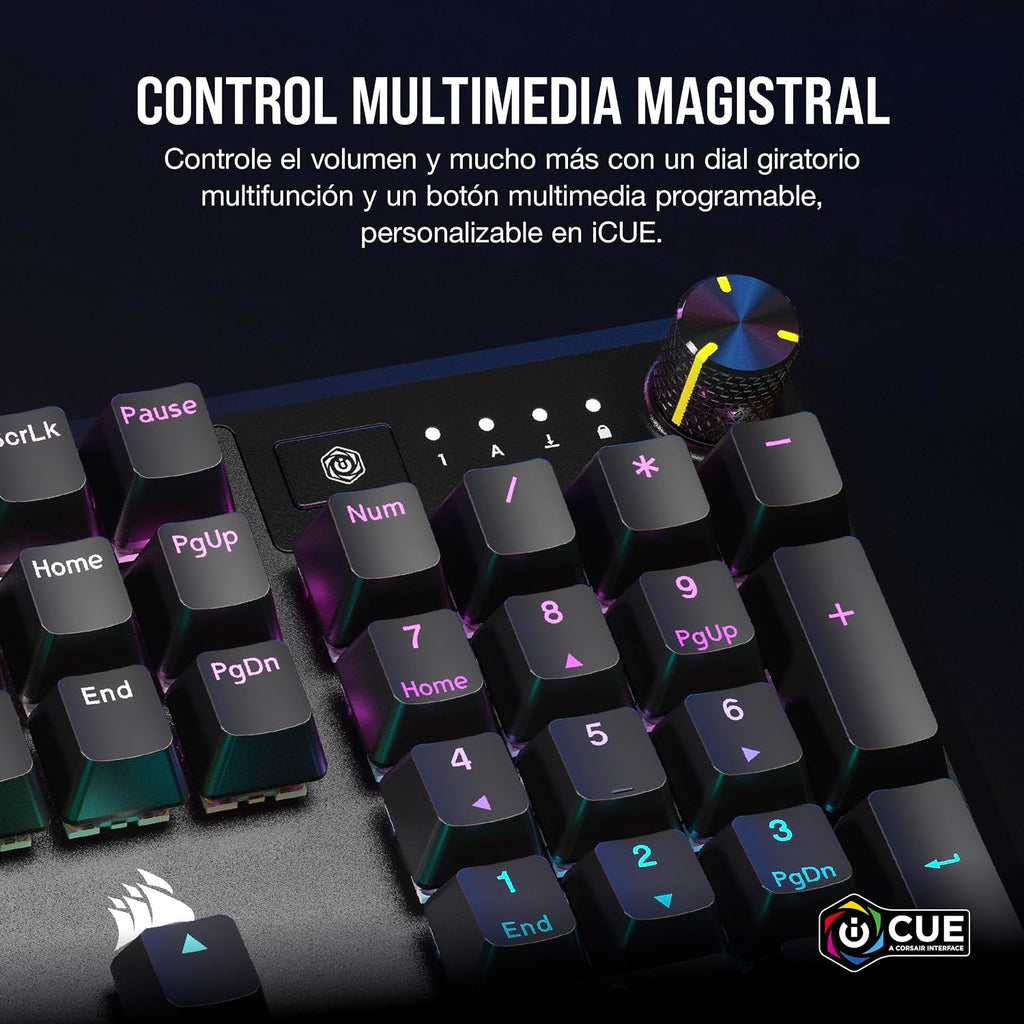 Mechanical Gaming Keyboard – RGB, Linear Switches, Wrist Rest